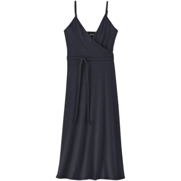 Patagonia Dresses & Skirts - Patagonia Wear With All Wrap Dress Hemp Organic Cotton Dark Blue Midi Med 75220
